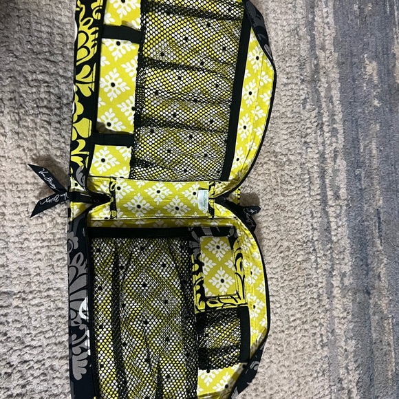 Vera Bradley Tech Organizer Case in "Baroque" Pattern Yellow And Black Zipper - Picture 7 of 7